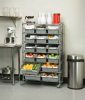 7-Shelf Commercial Bin Rack System with Large Bins