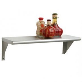 NSF Wall Shelf, Stainless Steel 24-Inch by 8.3-Inch by 7.6-Inch