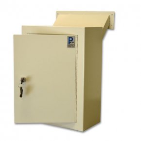 (image for) Wall-Mount Letter Locking Drop Box with Chute MDL-170