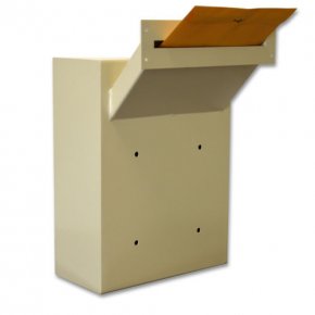 (image for) Wall-Mount Letter Locking Drop Box with Chute MDL-170