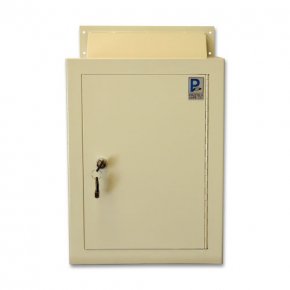 (image for) Wall-Mount Letter Locking Drop Box with Chute MDL-170