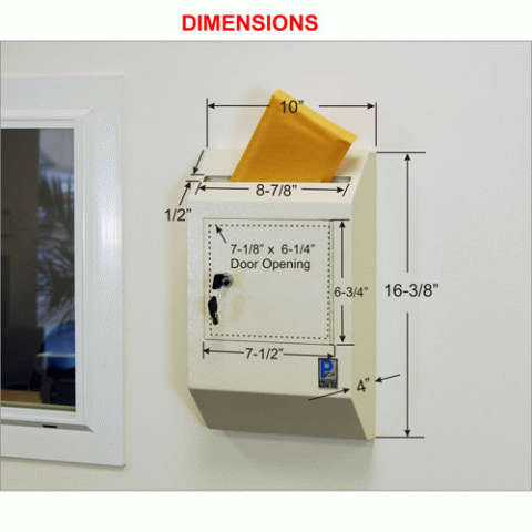 (image for) Payment Drop Box WDB-110/WDB-110E Wall Mount