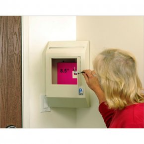 (image for) Corner Wall-Mount Safe - Payment Drop Box WDB-110CR