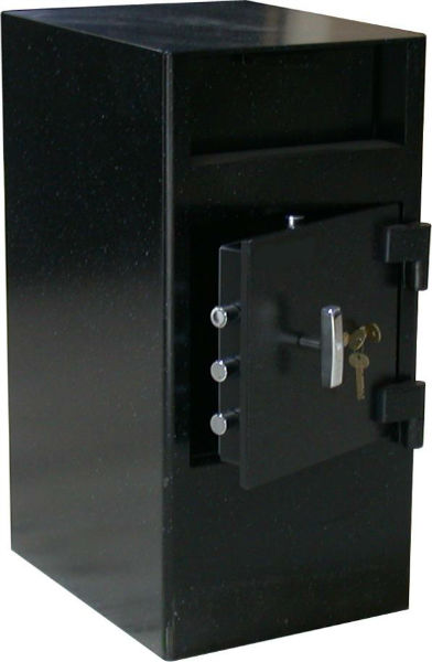 (image for) Large Front Loading Heavy Duty Dual Key Drop Safe